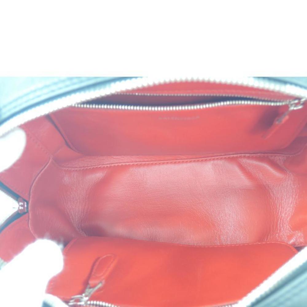 Balenciaga Triangle Leather Solid Square Bag Black - image 5